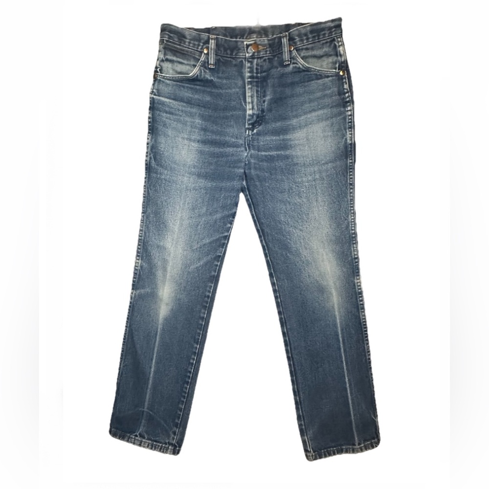 Wrangler Jeans Cowboy Original Fit Blue Straight Western Denim 936 Size 32x30 - Picture 3 of 9